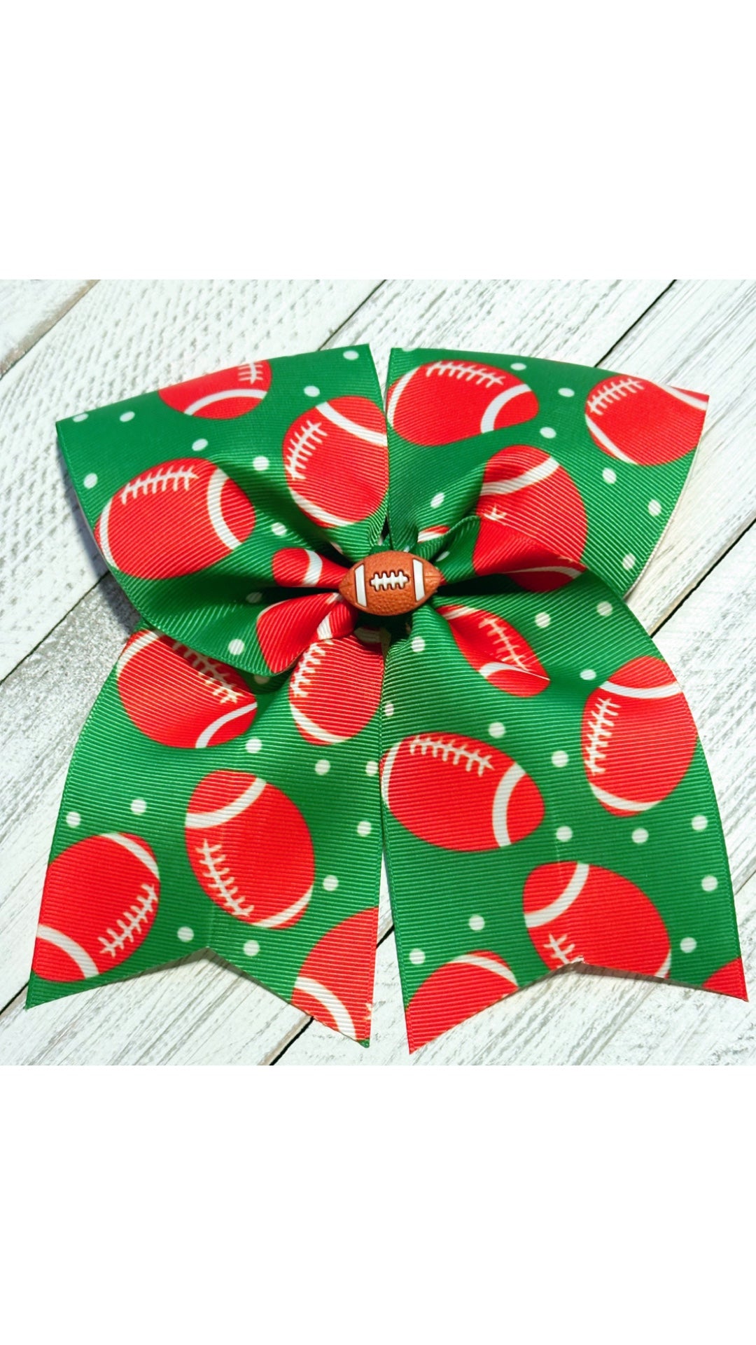 Football Hair Bow