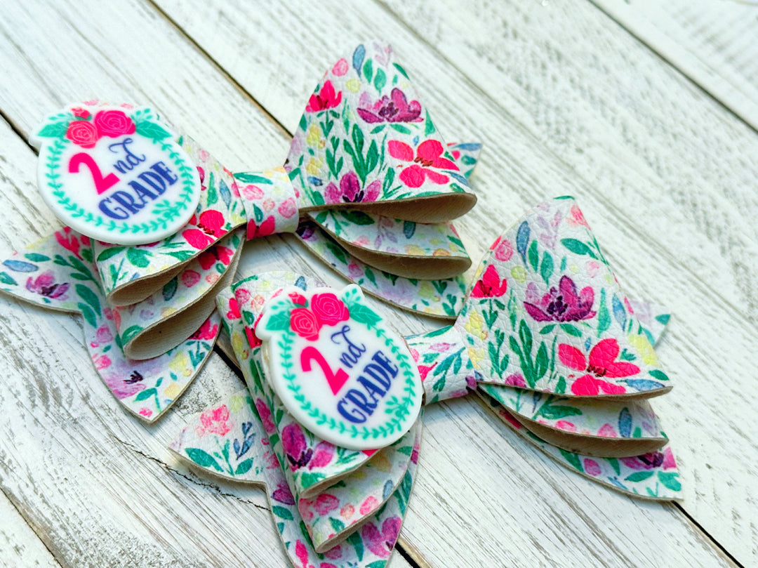 Back to School set of hair bows