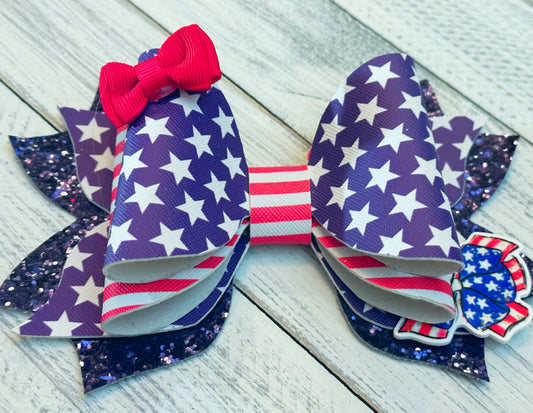 Patriotic Hair Bow