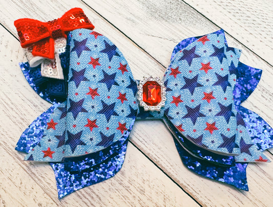 Patriotic Hair Bow