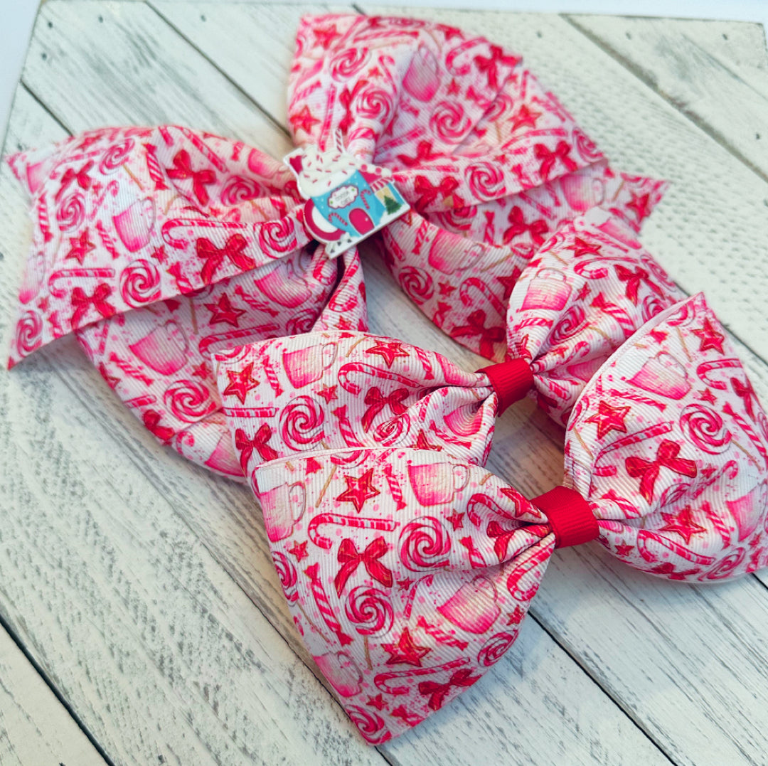 Christmas Hair Bow Set